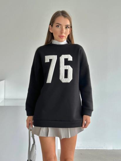 SEVENTY SİX BASKI SWEAT SİYAH