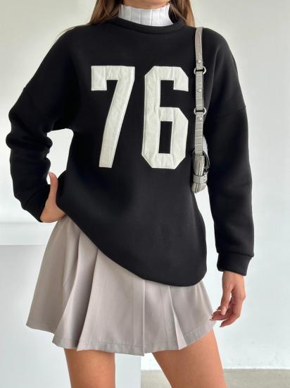 SEVENTY SİX BASKI SWEAT SİYAH